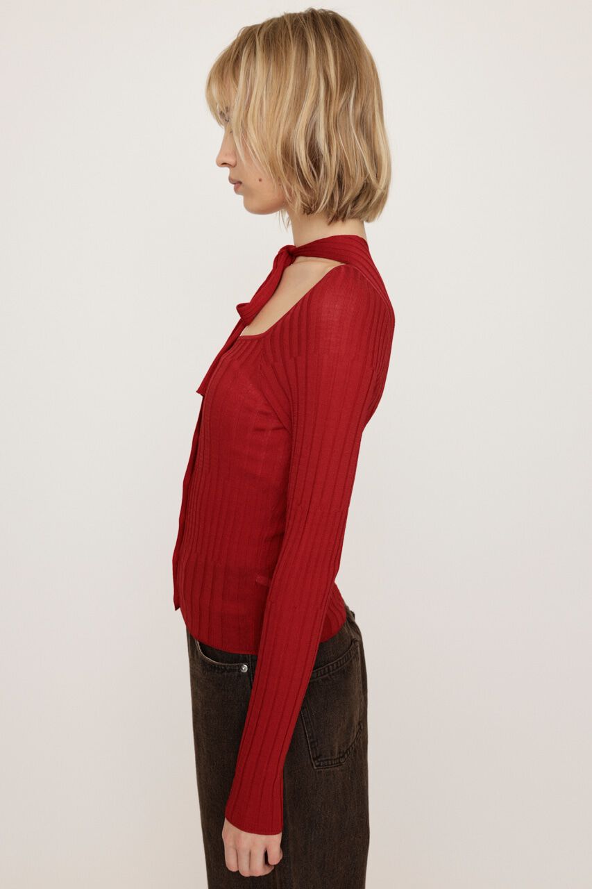 SLY「TIE DESIGN HG トップス」|ニット・セーター|