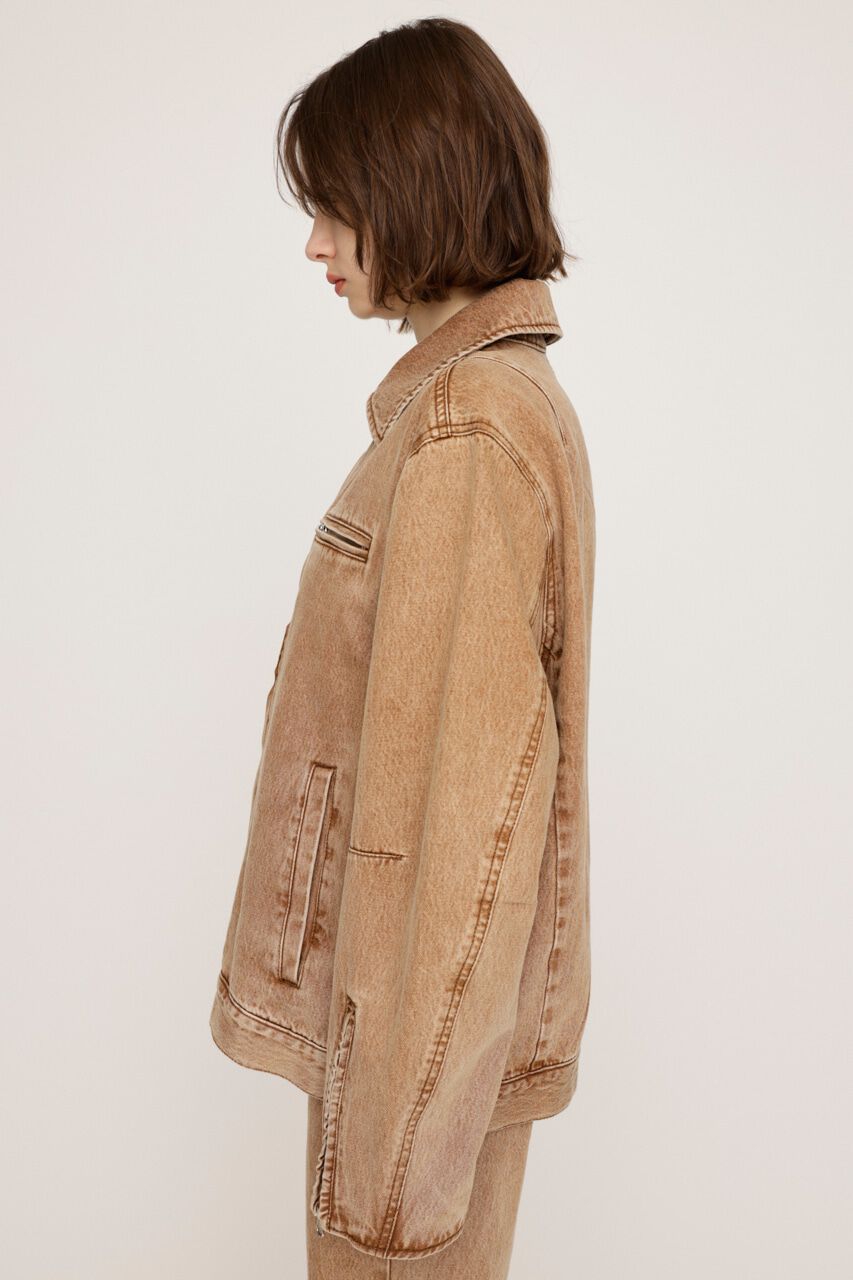 SLY「FRONT ZIP BOXY BZ-BE」|デニムジャケット|