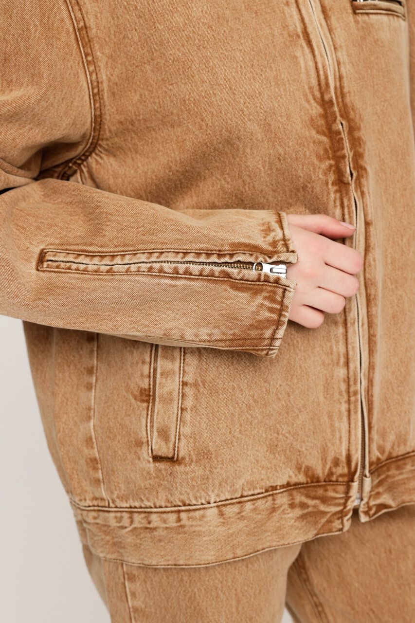 SLY「FRONT ZIP BOXY BZ-BE」|デニムジャケット|