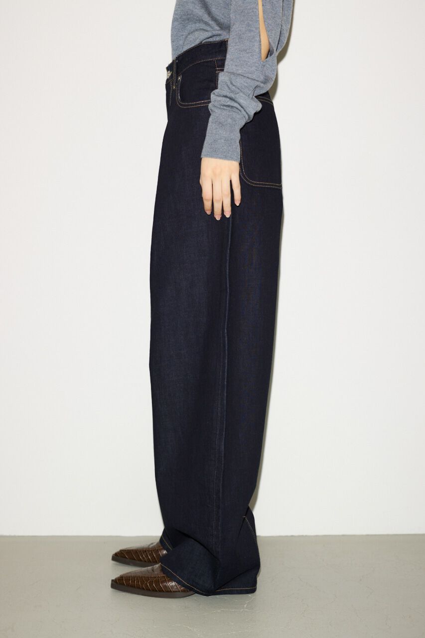 SLY「J／W CURVE TUCKED パンツ」|デニム|