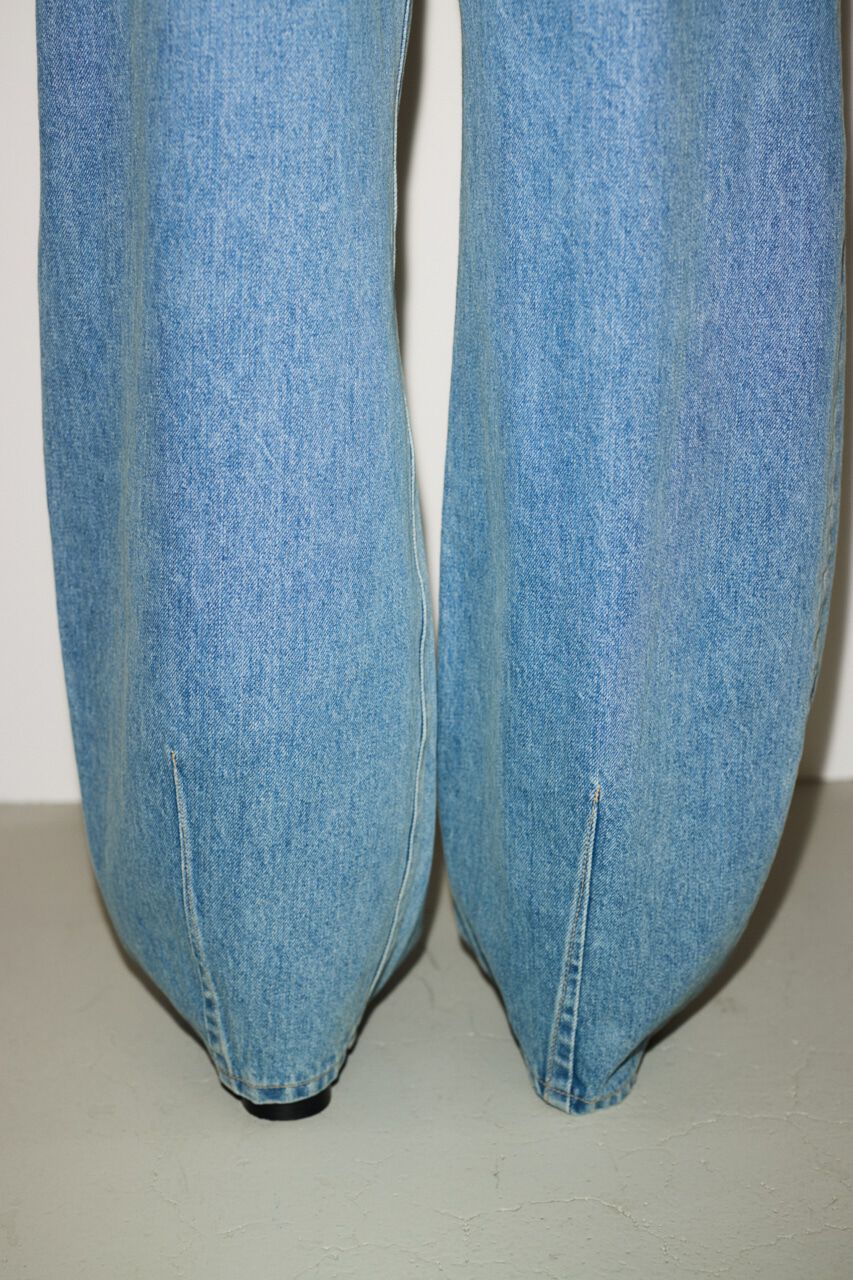 SLY「J／W CURVE TUCKED パンツ」|デニム|