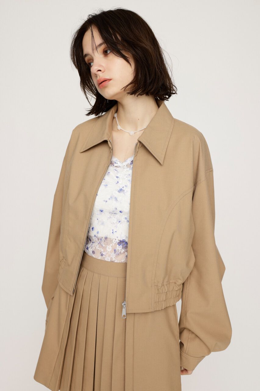 SLY「FRONT ZIP CROP ブルゾン」|ブルゾン・スタジャン|