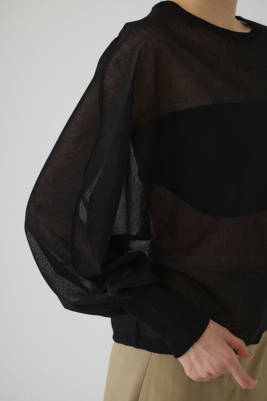 RIM.ARK 「Sheer dolman knit tops」|ニット・セーター|