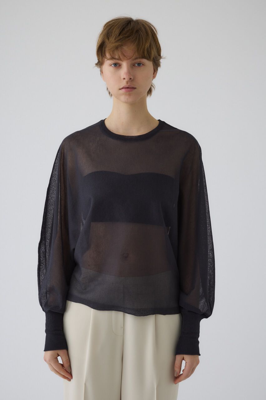RIM.ARK 「Sheer dolman knit tops」|ニット・セーター|