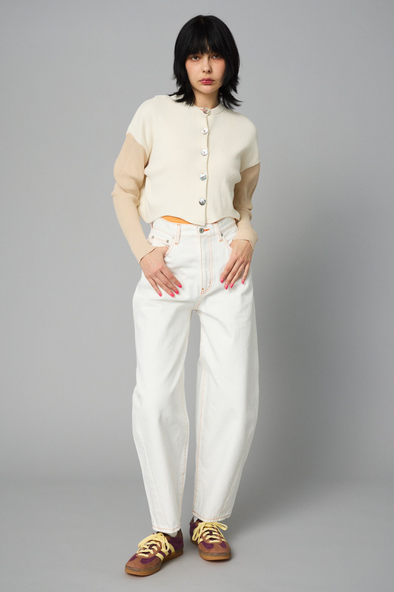 HeRIN.CYE「Wave hem 2way  knit tops」|ニット・セーター|