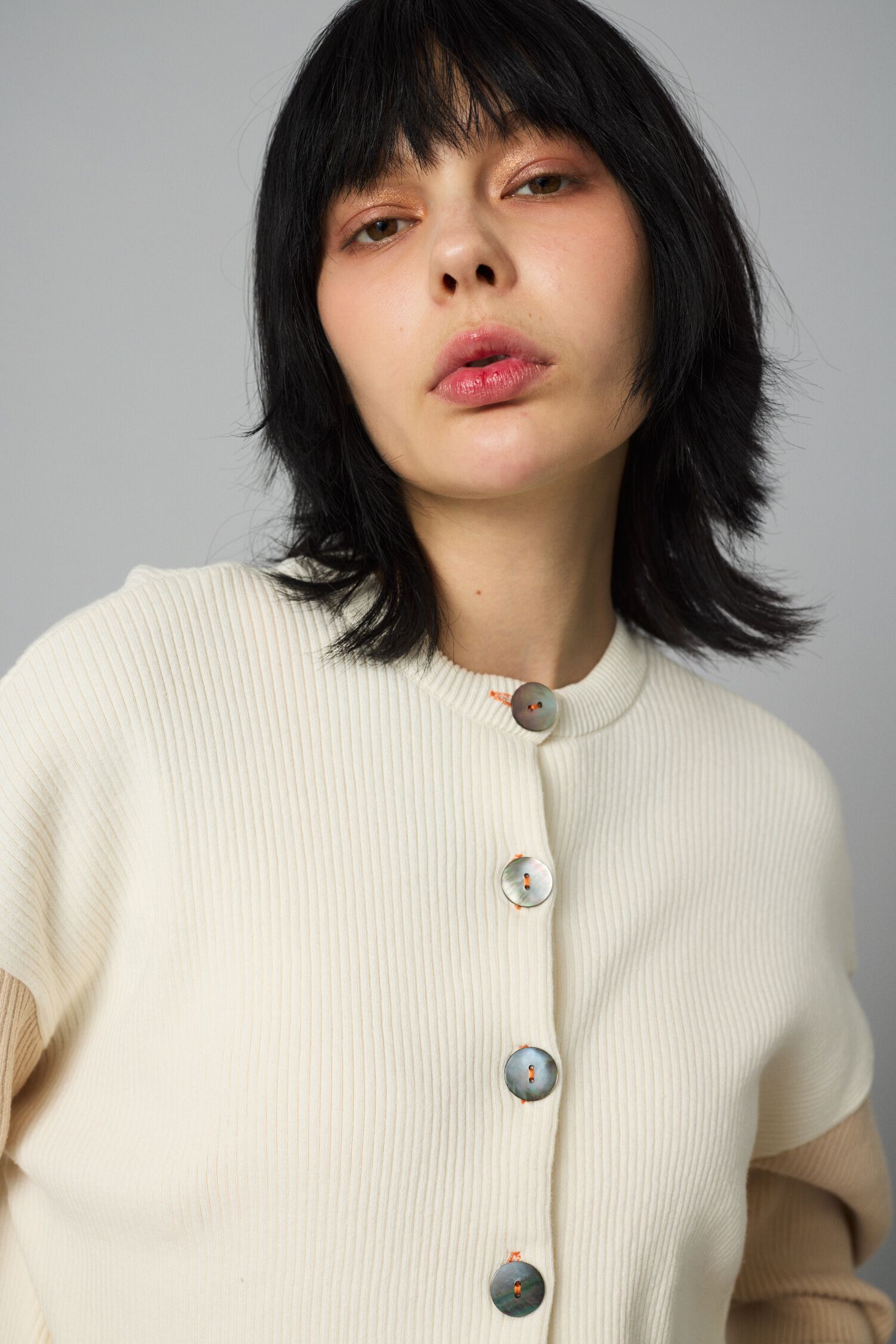 HeRIN.CYE「Wave hem 2way  knit tops」|ニット・セーター|