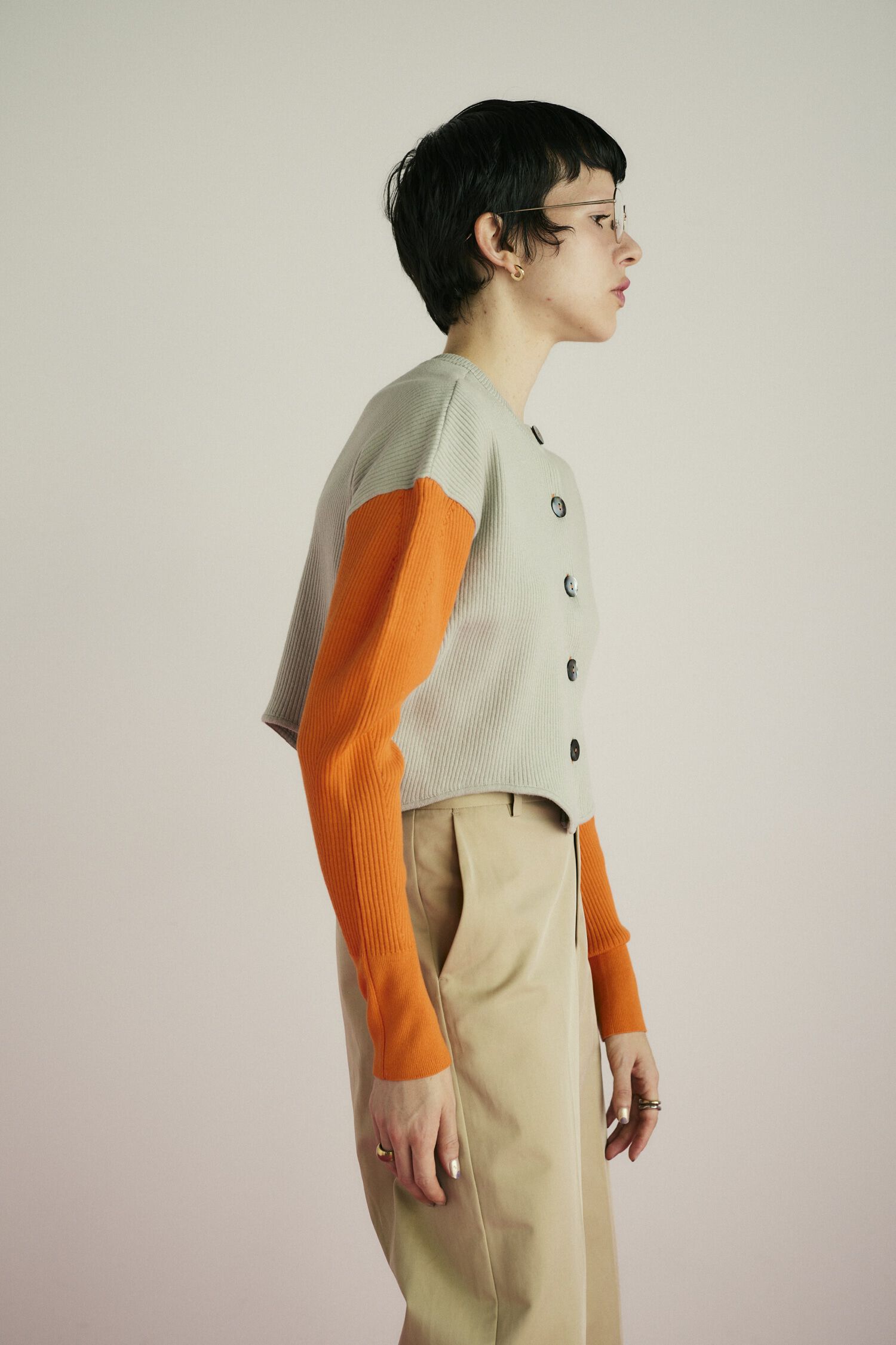 HeRIN.CYE「Wave hem 2way  knit tops」|ニット・セーター|