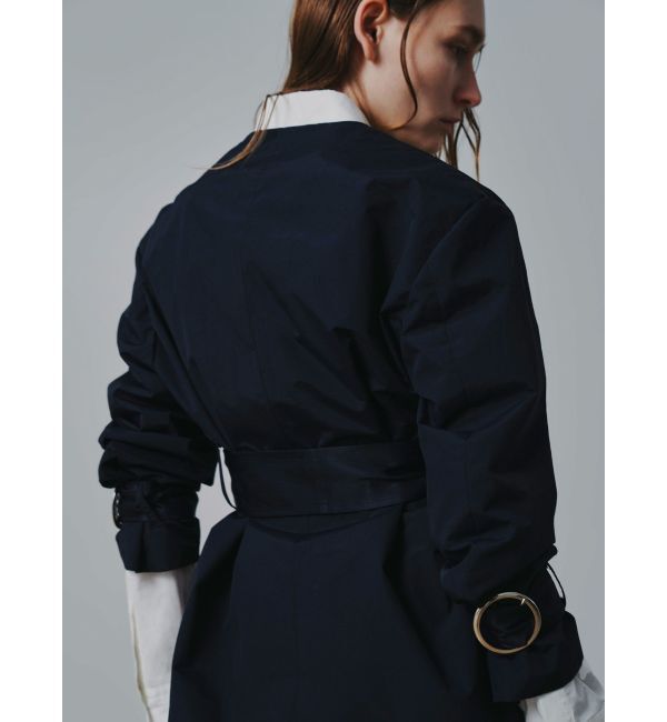 ELENDEEK「NO COLLAR NYRON JK」|ノーカラージャケット|