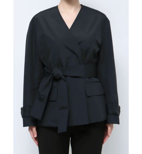 ELENDEEK「NO COLLAR NYRON JK」|ノーカラージャケット|