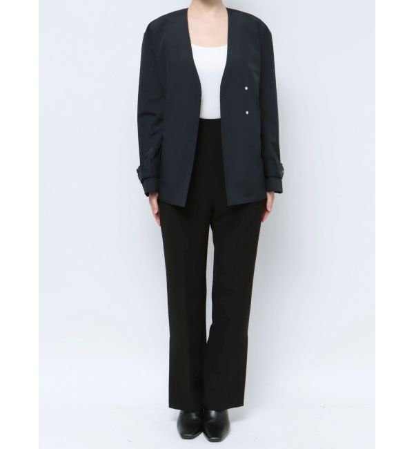 ELENDEEK「NO COLLAR NYRON JK」|ノーカラージャケット|