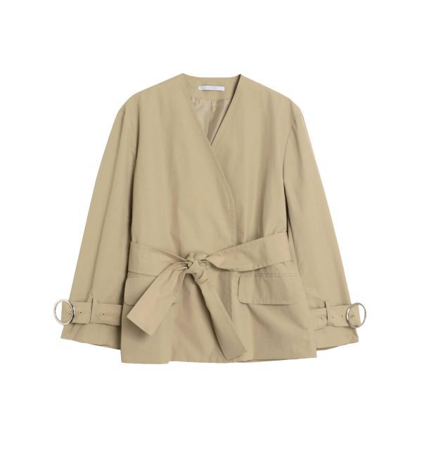 ELENDEEK「NO COLLAR NYRON JK」|ノーカラージャケット|