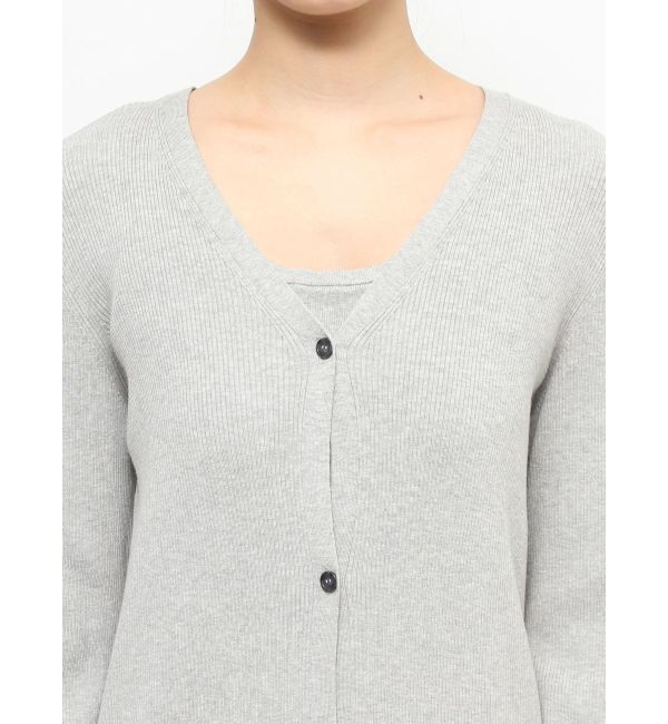 ELENDEEK「KNIT COMBI LAYERED OP」|ワンピース|