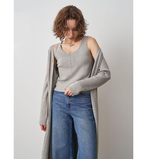 ELENDEEK「KNIT COMBI LAYERED OP」|ワンピース|