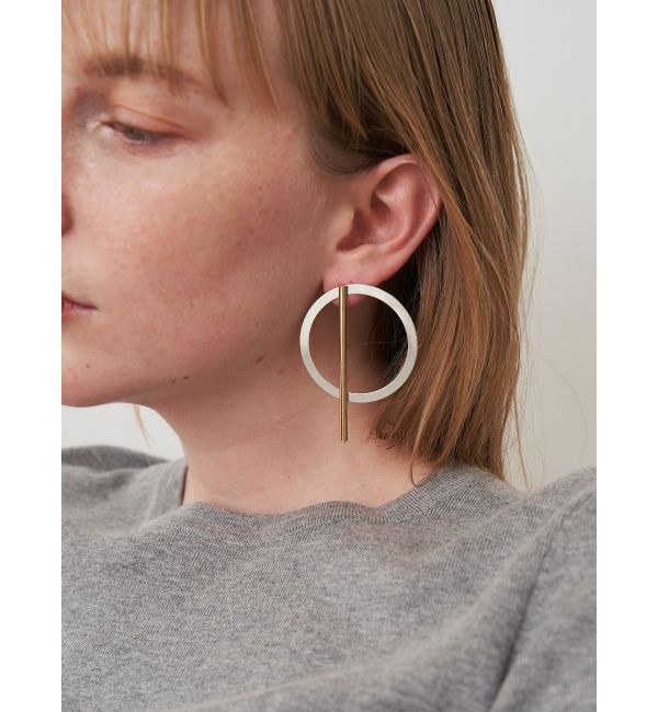 ELENDEEK「2WAY IO PIERCE」|ピアス|シルバー