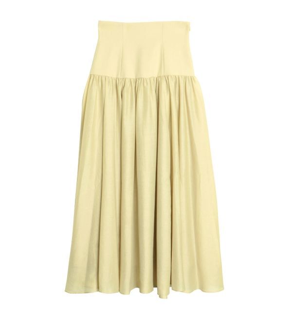 ELENDEEK「SHEER BLOCK FLARED SK」|スカート|