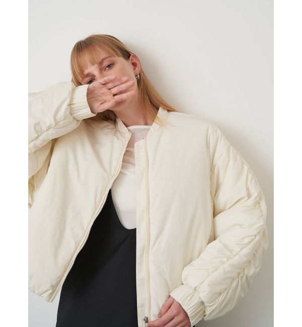 ELENDEEK「PATTED GATHER MA-1 BZ」|ブルゾン・スタジャン|