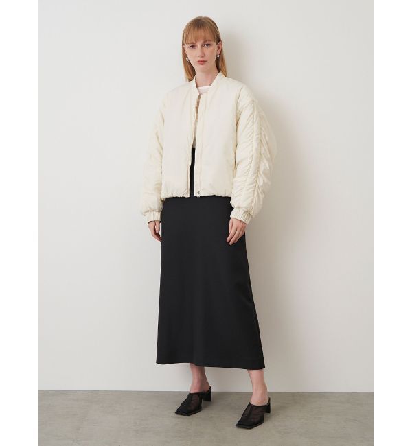 ELENDEEK「PATTED GATHER MA-1 BZ」|ブルゾン・スタジャン|