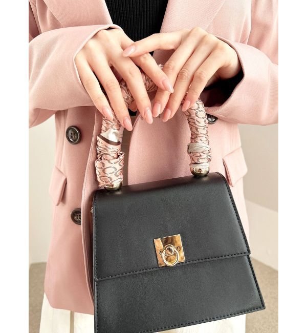 RESEXXY「ジオメトリック柄スカーフ」|バンダナ・スカーフ|ピンク