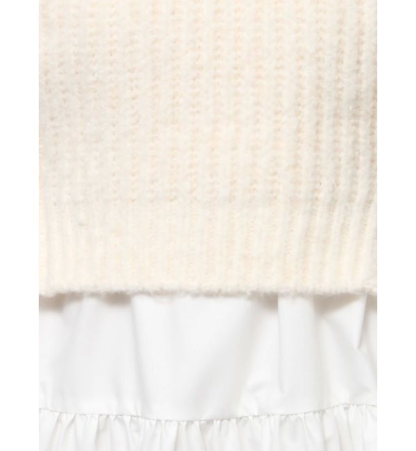 RESEXXY「ミクスチャーニットコンビチュニック」|ニット・セーター|