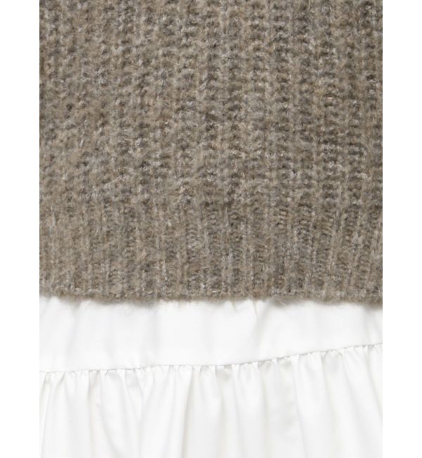 RESEXXY「ミクスチャーニットコンビチュニック」|ニット・セーター|