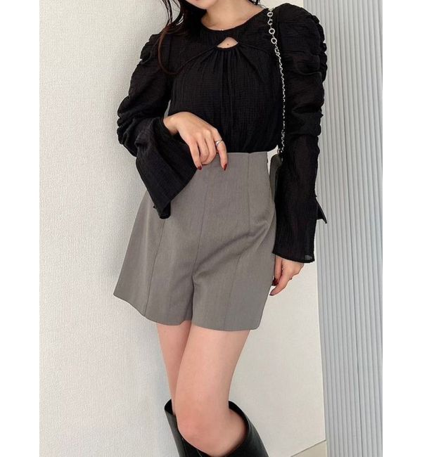 RESEXXY「ハイウエストショートパンツ」|その他|チャコールグレー