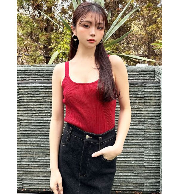 RESEXXY「ニットタンクトップ【セットアップ着用可能】」|タンクトップ|