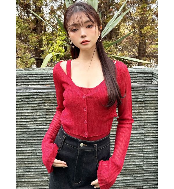 RESEXXY「ニットタンクトップ【セットアップ着用可能】」|タンクトップ|