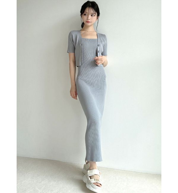 RESEXXY「5分袖ショートカーディガン【セットアップ着用可能】」|カーディガン|