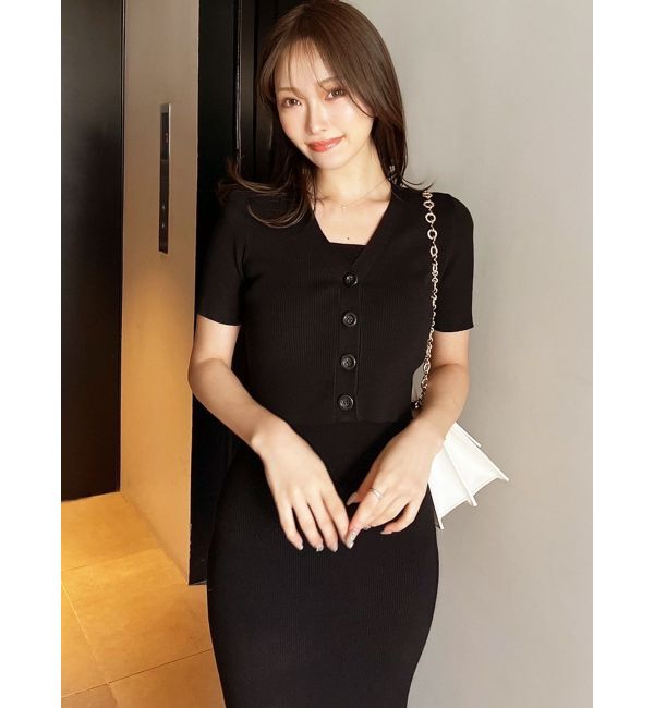 RESEXXY「5分袖ショートカーディガン【セットアップ着用可能】」|カーディガン|