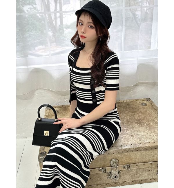 RESEXXY「5分袖ショートカーディガン【セットアップ着用可能】」|カーディガン|