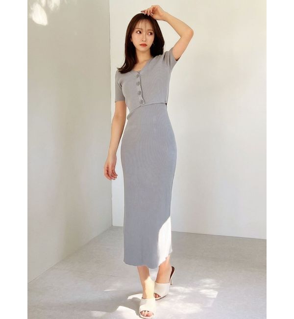 RESEXXY「5分袖ショートカーディガン【セットアップ着用可能】」|カーディガン|