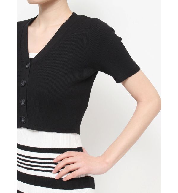 RESEXXY「5分袖ショートカーディガン【セットアップ着用可能】」|カーディガン|