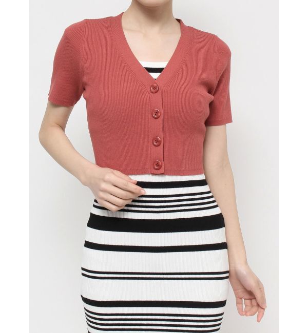 RESEXXY「5分袖ショートカーディガン【セットアップ着用可能】」|カーディガン|