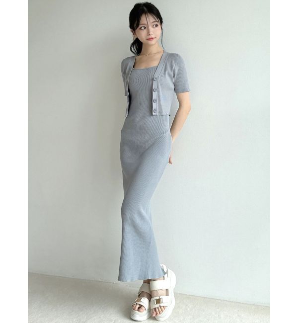 RESEXXY「5分袖ショートカーディガン【セットアップ着用可能】」|カーディガン|