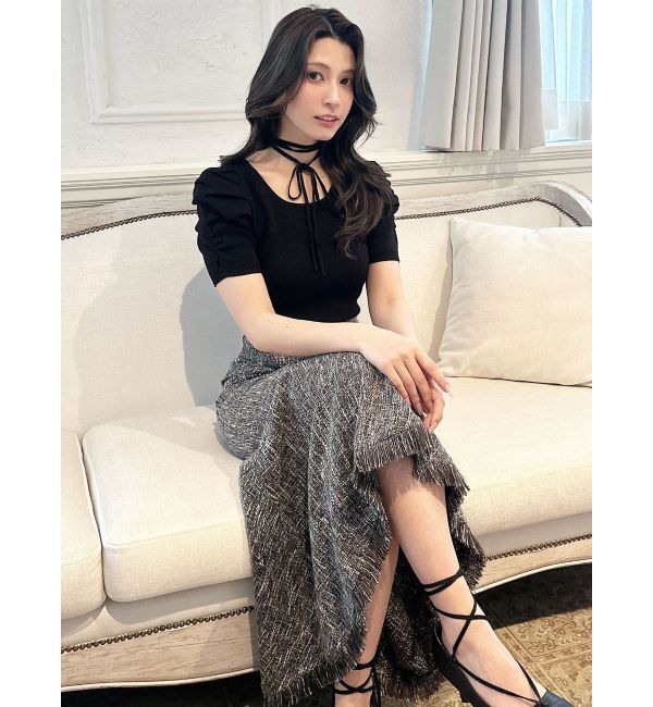 RESEXXY「チョーカーデザインニットトップス」|ニット・セーター|