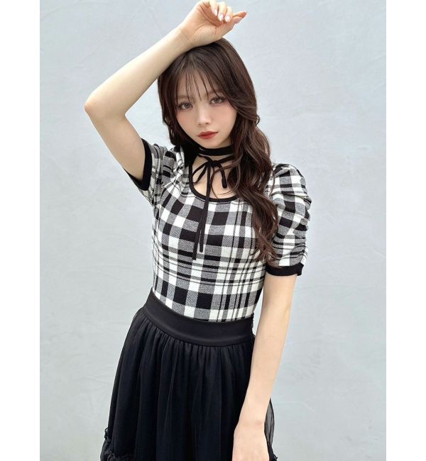 RESEXXY「チョーカーデザインニットトップス」|ニット・セーター|