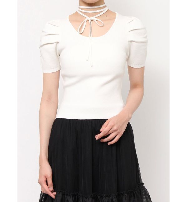 RESEXXY「チョーカーデザインニットトップス」|ニット・セーター|