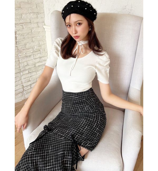 RESEXXY「チョーカーデザインニットトップス」|ニット・セーター|