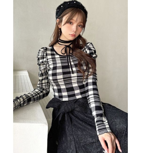 RESEXXY「チョーカーデザインニットトップス」|ニット・セーター|