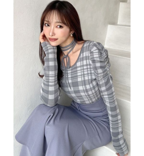 RESEXXY「チョーカーデザインニットトップス」|ニット・セーター|