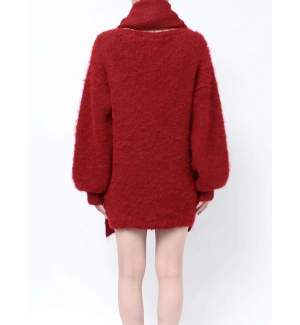 RESEXXY「ルーズマフラーニットチュニック」|ワンピース|