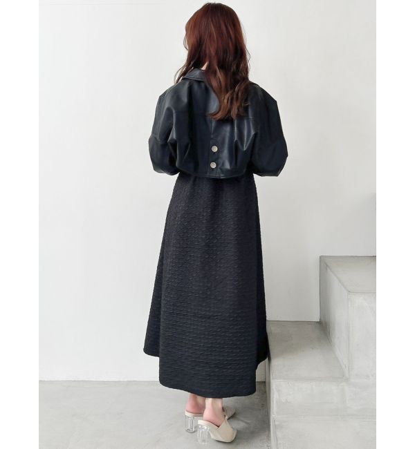 dazzlin「ショートカーブライダースジャケット」|ライダースジャケット|