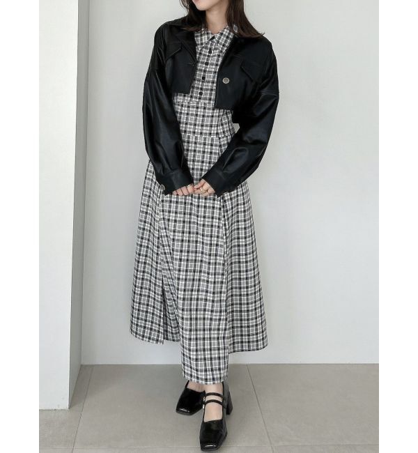 dazzlin「ショートカーブライダースジャケット」|ライダースジャケット|