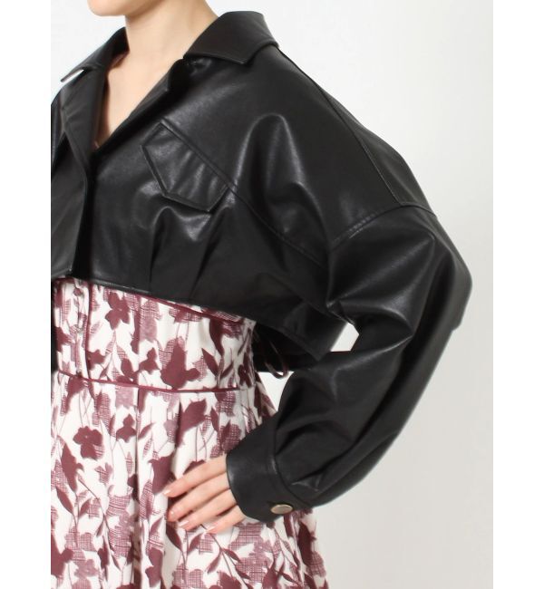 dazzlin「ショートカーブライダースジャケット」|ライダースジャケット|