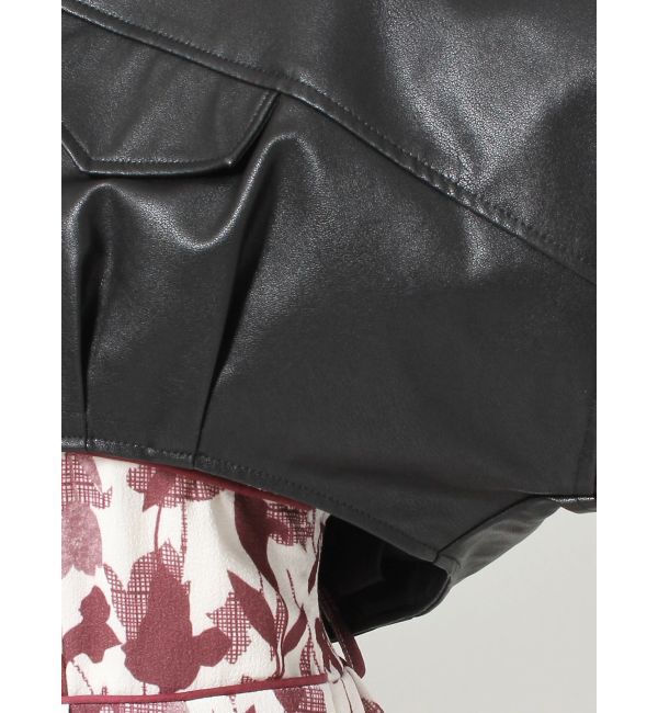 dazzlin「ショートカーブライダースジャケット」|ライダースジャケット|