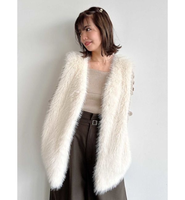 dazzlin「ソフティーファーベスト」|ベスト・ジレ|