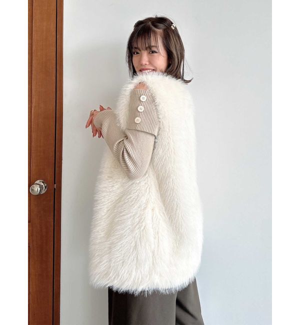 dazzlin「ソフティーファーベスト」|ベスト・ジレ|