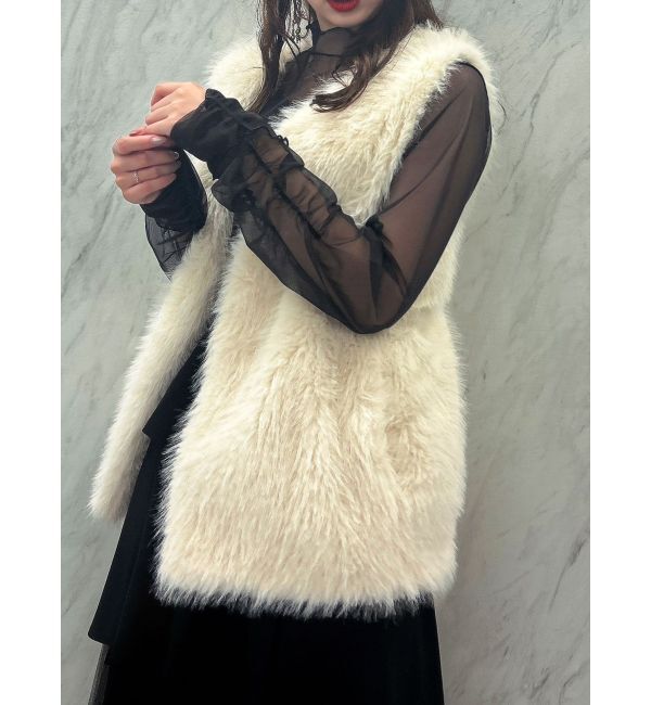 dazzlin「ソフティーファーベスト」|ベスト・ジレ|