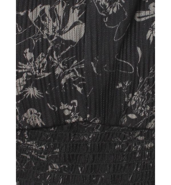 dazzlin「チュールフラワープリーツドレス」|ワンピース|