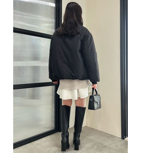 dazzlin「スタンドミドルブルゾン」|ブルゾン・スタジャン|